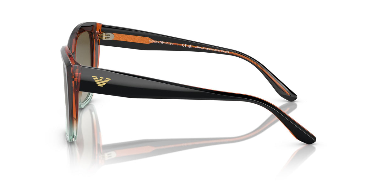 Emporio Armani  0EA4198 59898E 55 Gradient Brown/Green/ Gradient Green 55 / Polyamide Bio / Acetate / Acetate