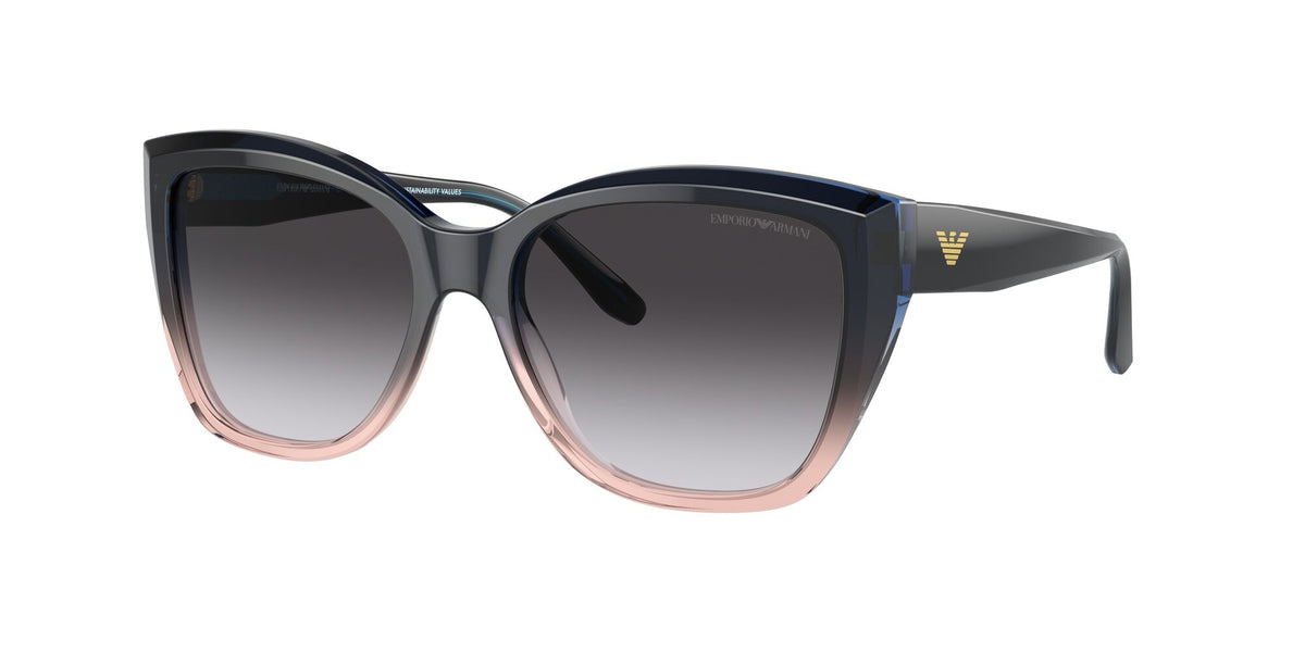 Emporio Armani  0EA4198 59918G 55 Gradient Blue/Orange/ Gradient Grey 55 / Polyamide Bio / Acetate / Acetate