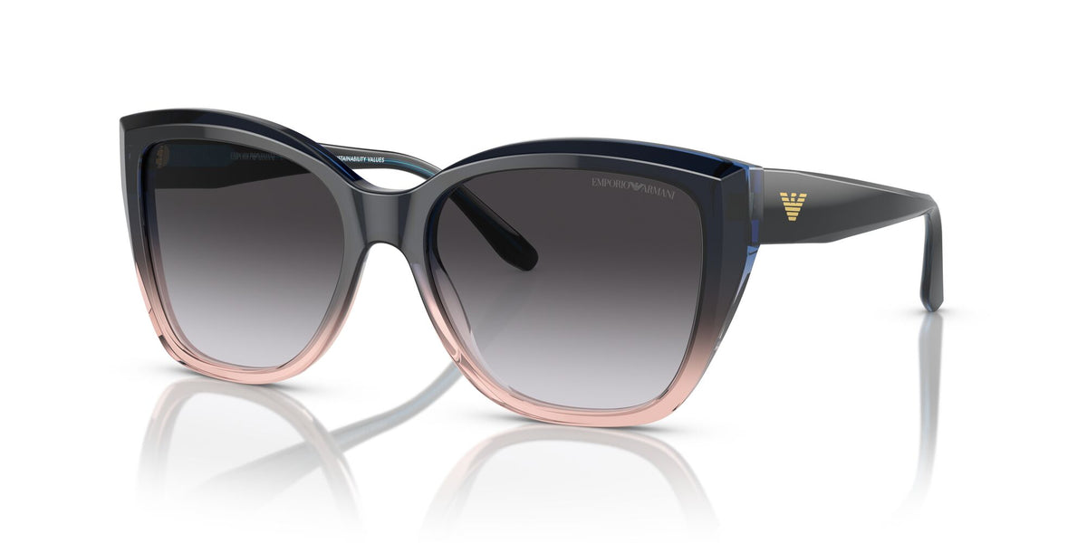 Emporio Armani  0EA4198 59918G 55 Gradient Blue/Orange/ Gradient Grey 55 / Polyamide Bio / Acetate / Acetate