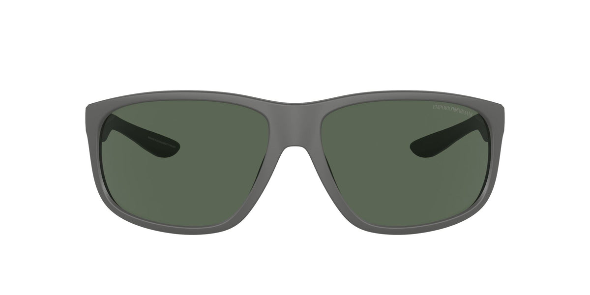 Emporio Armani  0EA4199U 506071 65 Matte Grey/ Dark Green 65 / Polyamide Bio / Injected / Molded