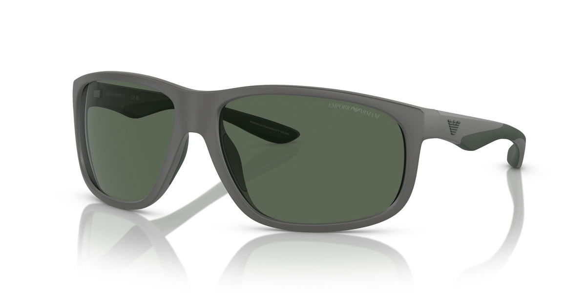 Emporio Armani  0EA4199U 506071 65 Matte Grey/ Dark Green 65 / Polyamide Bio / Injected / Molded