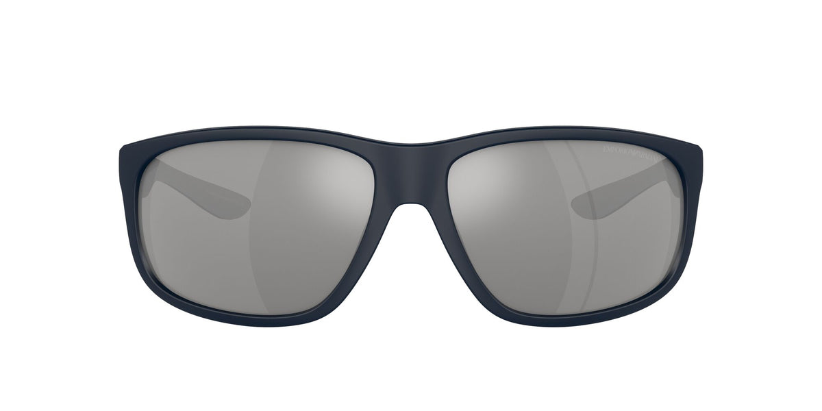 Emporio Armani  0EA4199U 5088Z3 65 Matte Blue/ Polarized Grey Mirror Silver 65 / Polycarbonate / Injected / Molded