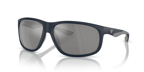Emporio Armani  0EA4199U 5088Z3 65 Matte Blue/ Polarized Grey Mirror Silver 65 / Polycarbonate / Injected / Molded