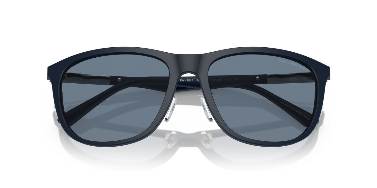 Emporio Armani  0EA4201F 50882V 58 Matte Blue/ Dark Blue Polarized 58 / Polycarbonate / Acetate / Aluminium