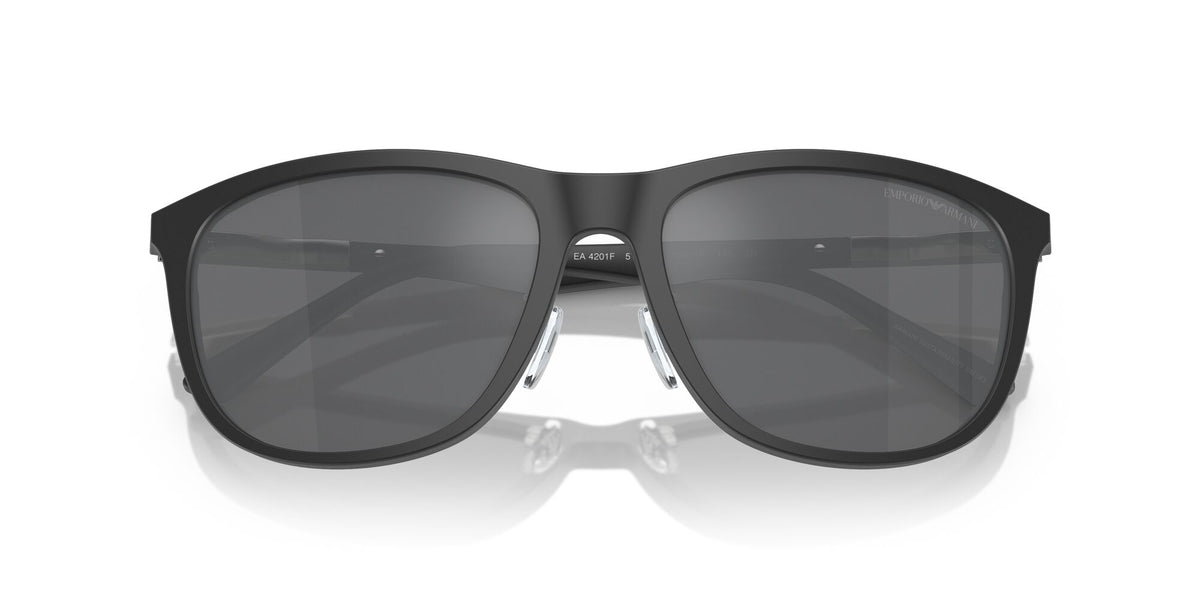 Emporio Armani  0EA4201F 51266G 58 Matte Grey/ Grey Mirror Silver 58 / Polyamide Bio / Acetate / Aluminium