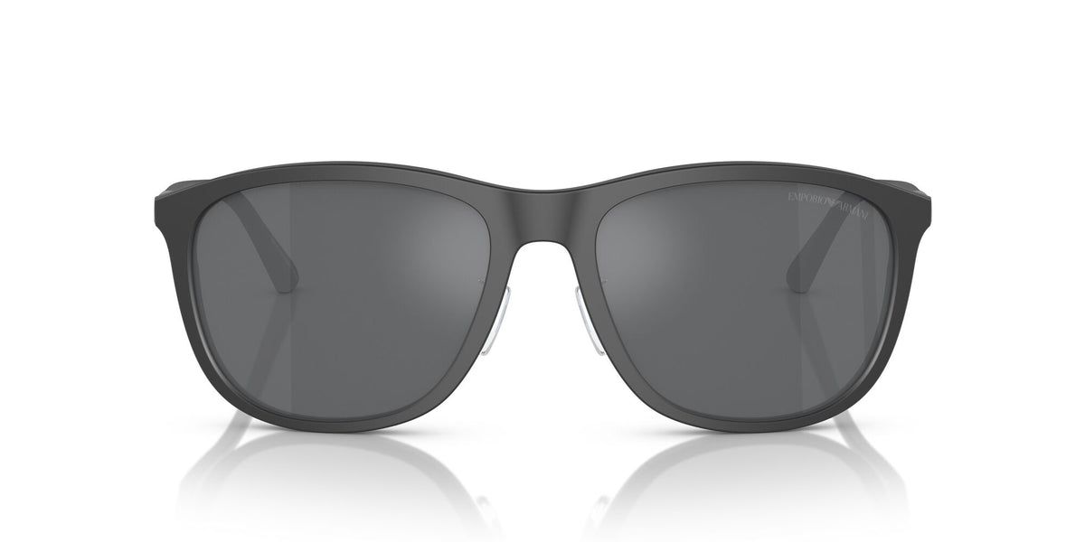 Emporio Armani  0EA4201F 51266G 58 Matte Grey/ Grey Mirror Silver 58 / Polyamide Bio / Acetate / Aluminium