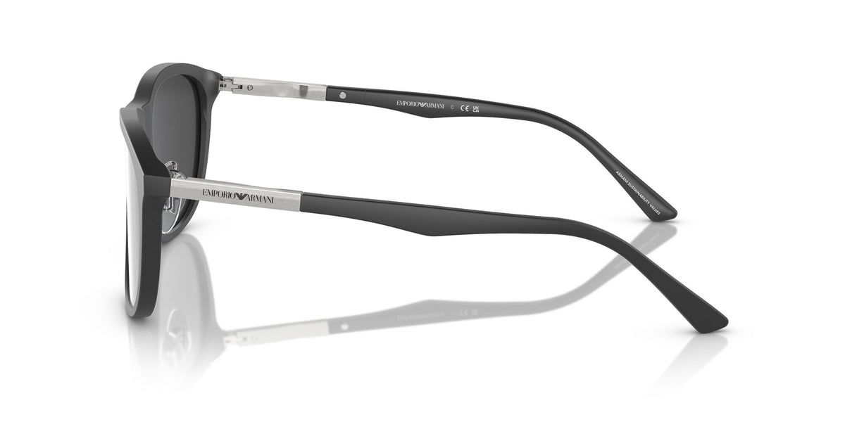 Emporio Armani  0EA4201F 51266G 58 Matte Grey/ Grey Mirror Silver 58 / Polyamide Bio / Acetate / Aluminium