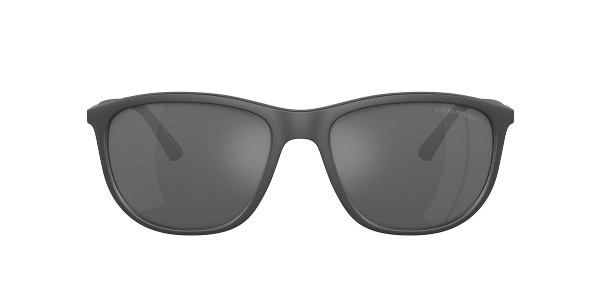 Emporio Armani 0EA4201 51266G 58 Matte Grey/ Grey Mirror Silver
