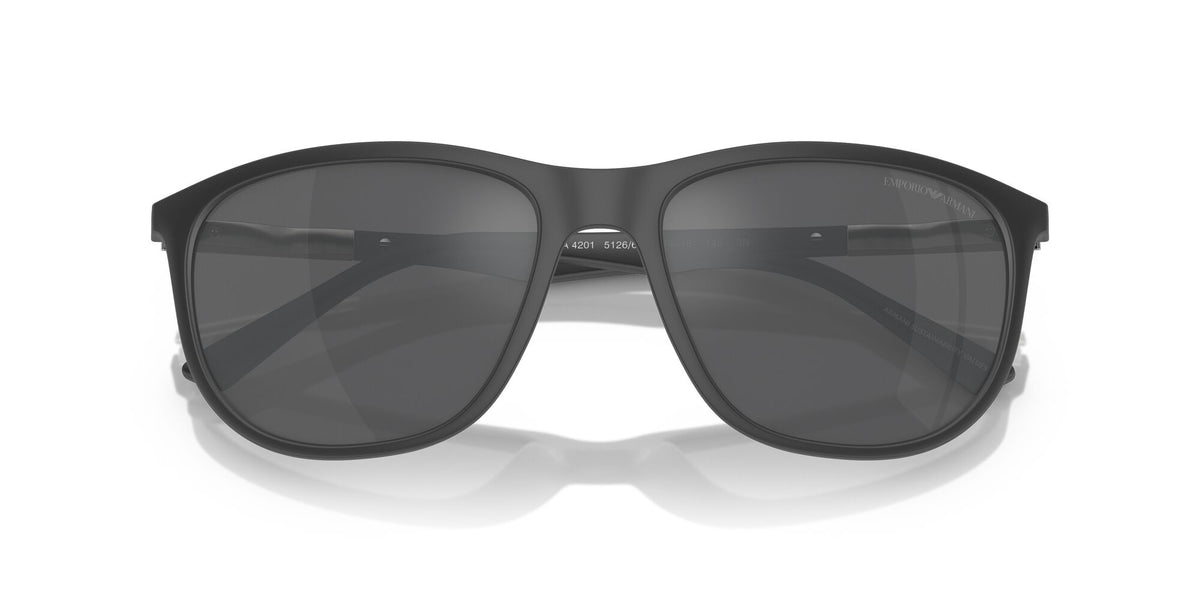 Emporio Armani 0EA4201 51266G 58 Matte Grey/ Grey Mirror Silver
