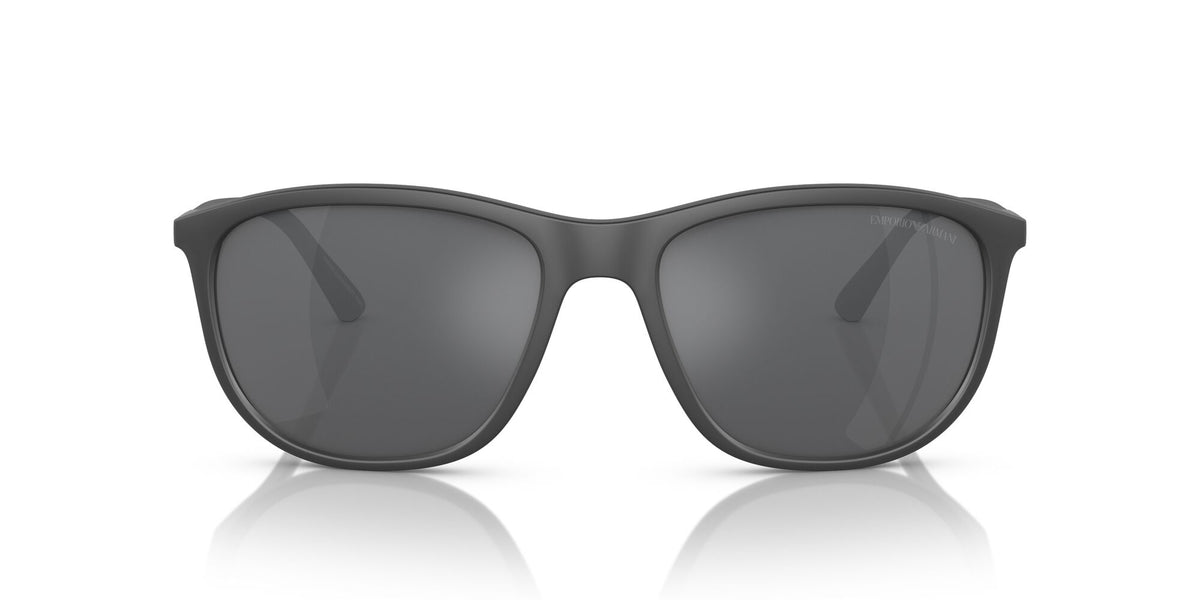 Emporio Armani 0EA4201 51266G 58 Matte Grey/ Grey Mirror Silver