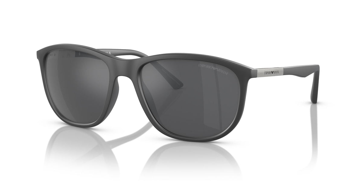 Emporio Armani 0EA4201 51266G 58 Matte Grey/ Grey Mirror Silver