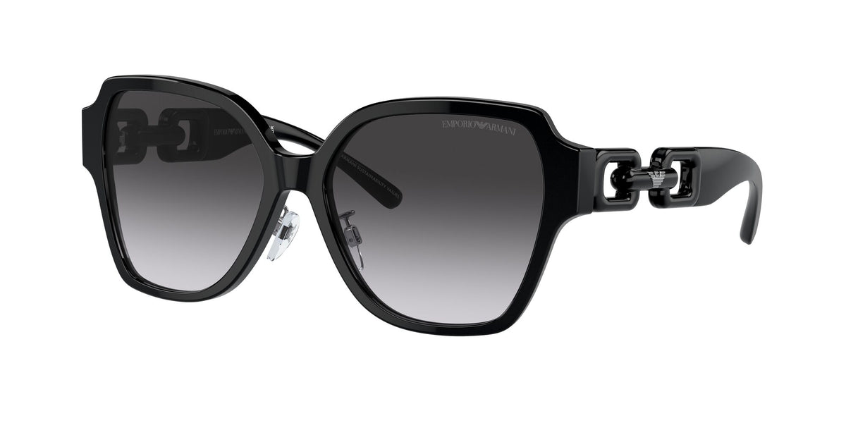 Emporio Armani  0EA4202F 50178G 56 Shiny Black/ Gradient Grey 56 / Polyamide Bio / Acetate / Molded