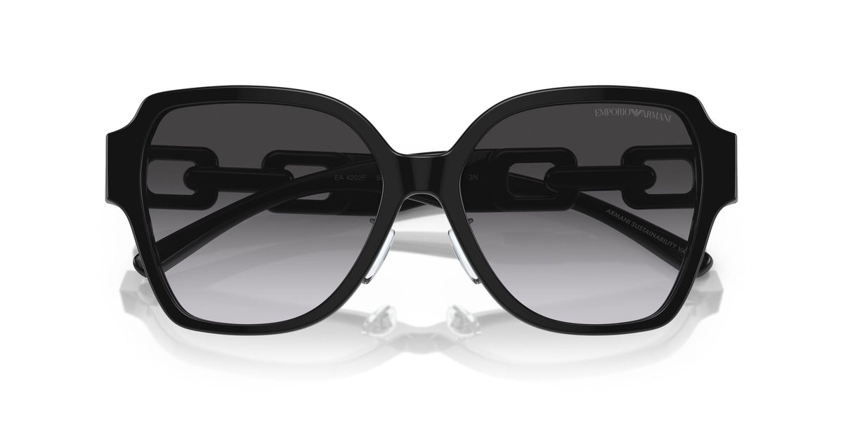 Emporio Armani  0EA4202F 50178G 56 Shiny Black/ Gradient Grey 56 / Polyamide Bio / Acetate / Molded