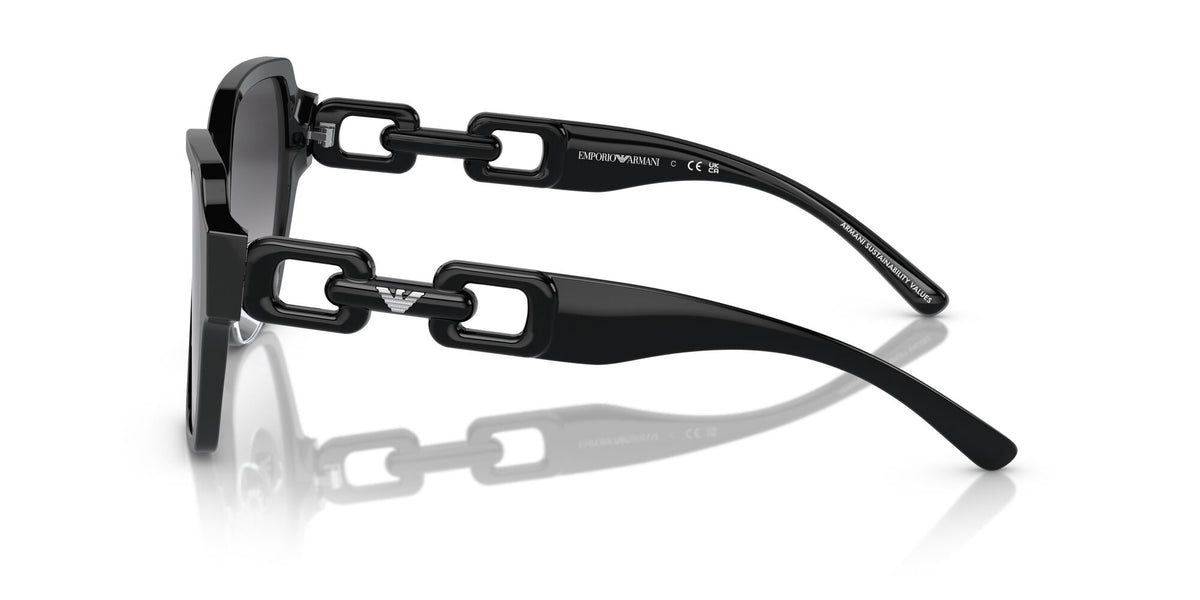 Emporio Armani  0EA4202F 50178G 56 Shiny Black/ Gradient Grey 56 / Polyamide Bio / Acetate / Molded