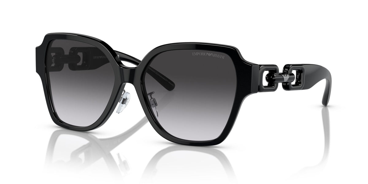 Emporio Armani  0EA4202F 50178G 56 Shiny Black/ Gradient Grey 56 / Polyamide Bio / Acetate / Molded