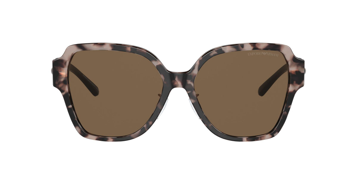 Emporio Armani  0EA4202F 541073 56 Shiny Pink Havana/ Dark Brown 56 / Polyamide Bio / Acetate / Molded
