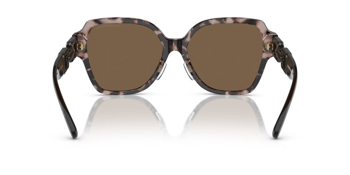 Emporio Armani  0EA4202F 541073 56 Shiny Pink Havana/ Dark Brown 56 / Polyamide Bio / Acetate / Molded
