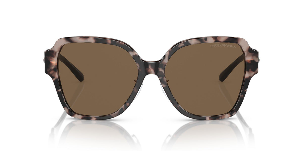 Emporio Armani  0EA4202F 541073 56 Shiny Pink Havana/ Dark Brown 56 / Polyamide Bio / Acetate / Molded