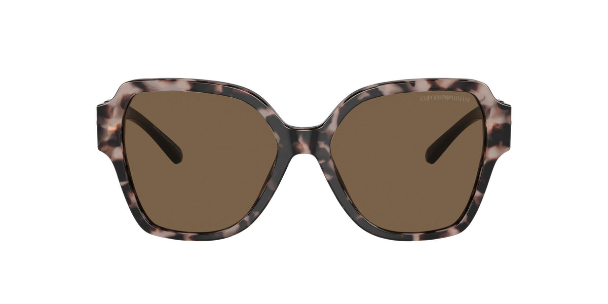 Emporio Armani  0EA4202 541073 54 Shiny Pink Havana/ Dark Brown 54 / Polyamide Bio / Acetate / Molded