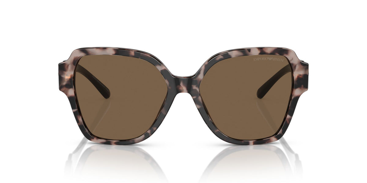 Emporio Armani  0EA4202 541073 54 Shiny Pink Havana/ Dark Brown 54 / Polyamide Bio / Acetate / Molded
