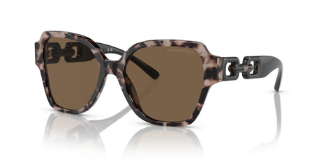Emporio Armani  0EA4202 541073 54 Shiny Pink Havana/ Dark Brown 54 / Polyamide Bio / Acetate / Molded