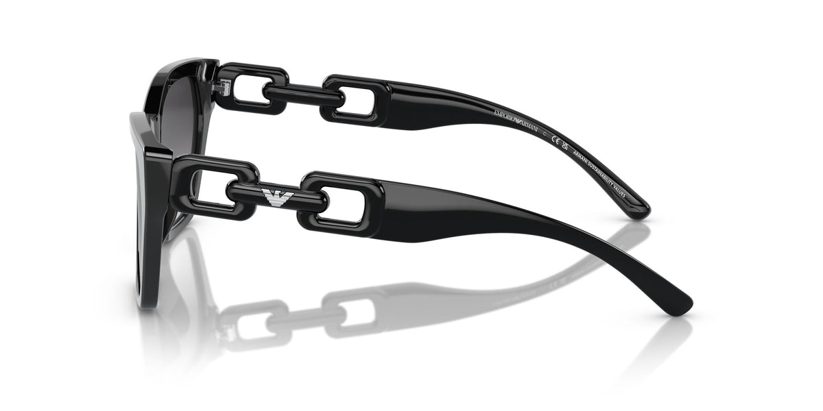 Emporio Armani  0EA4203U 50178G 55 Shiny Black/ Gradient Smoke 55 / Polyamide Bio / Acetate / Molded