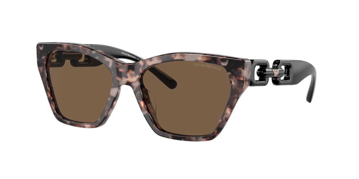 Emporio Armani  0EA4203U 541073 55 Shiny Pink Havana/ Dark Brown 55 / Polyamide Bio / Acetate / Molded