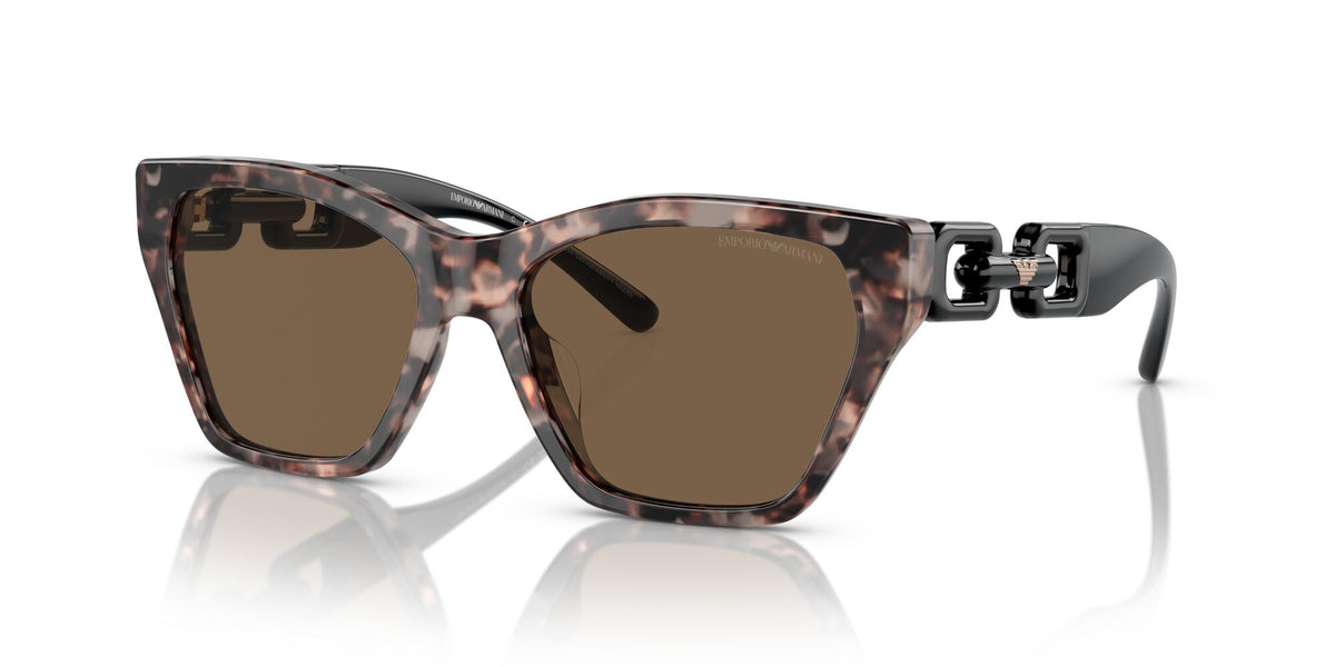 Emporio Armani  0EA4203U 541073 55 Shiny Pink Havana/ Dark Brown 55 / Polyamide Bio / Acetate / Molded