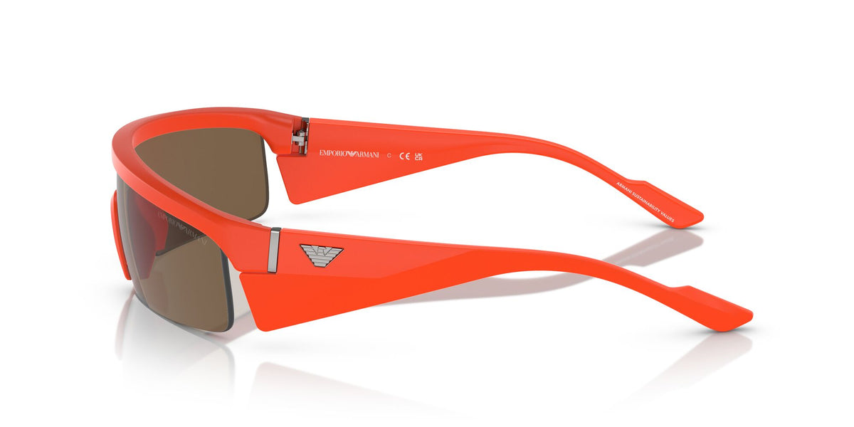 EA 4204U Emporio Armani  Matte Orange / Dark Brown 36 36 / Polyamide Bio / Injected / Molded