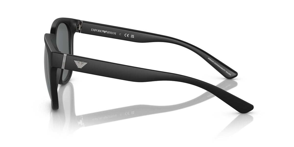 Emporio Armani  0EA4205F 500187 57 Matte Black/ Dark Grey 57 / Polyamide Bio / Acetate / Metal
