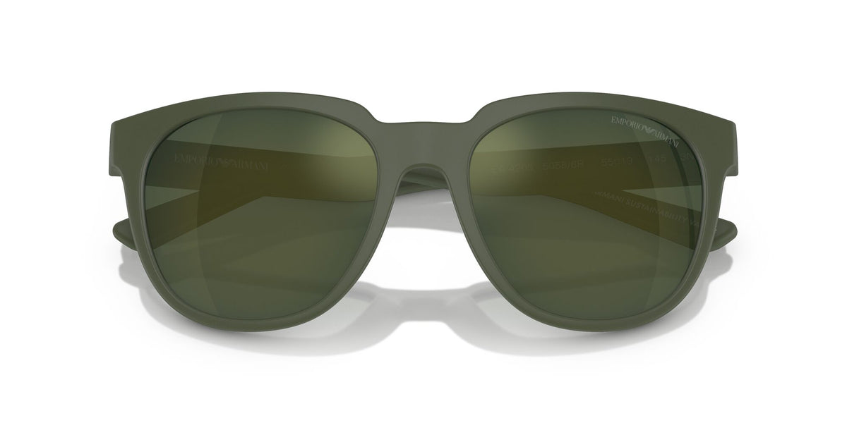 EA 4205 Emporio Armani  Matte Green / Dark Green Mirror Petrol 55 55 / Polyamide Bio / Injected / Metal