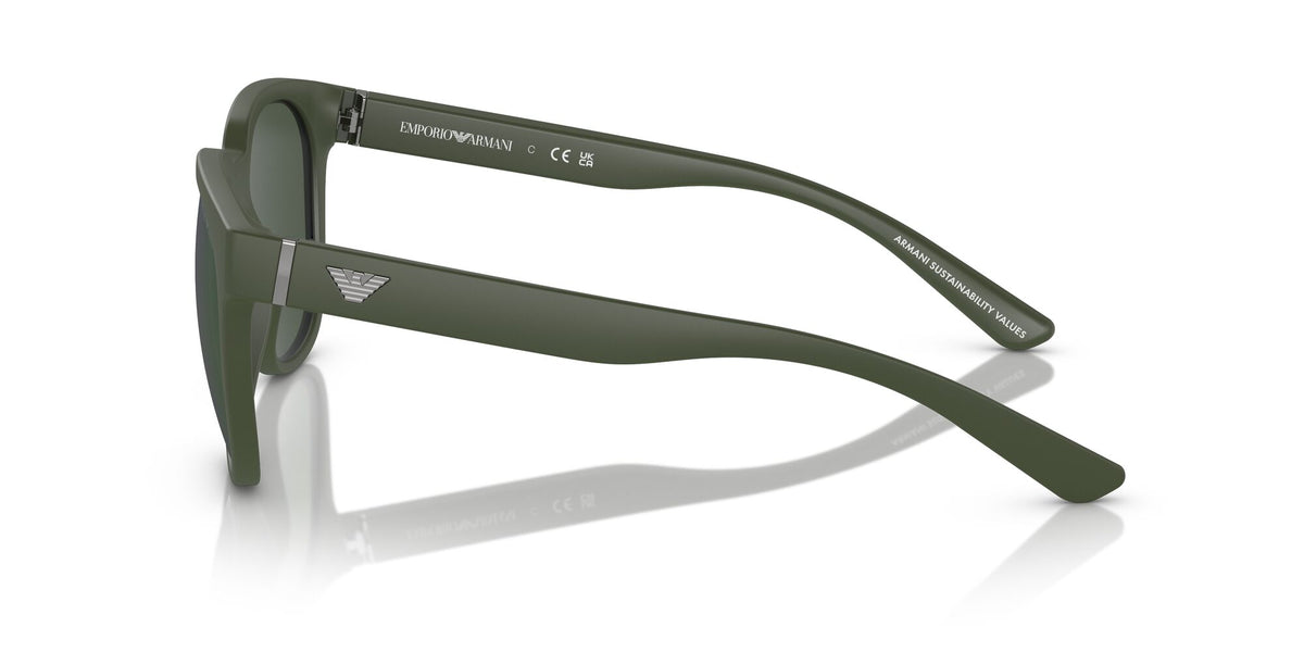 EA 4205 Emporio Armani  Matte Green / Dark Green Mirror Petrol 55 55 / Polyamide Bio / Injected / Metal