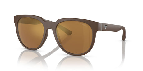 Emporio Armani  0EA4205 52606H 55 Matte Brown/ Brown Mirror Gold 55 / Polyamide Bio / Injected / Metal