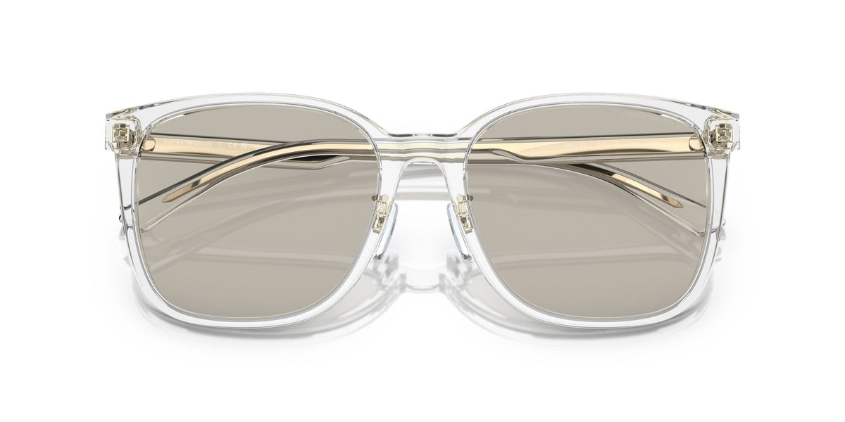 Emporio Armani  0EA4206D 5893/3 57 Shiny Crystal/ Light Brown 57 / Polyamide Bio / Acetate / Acetate