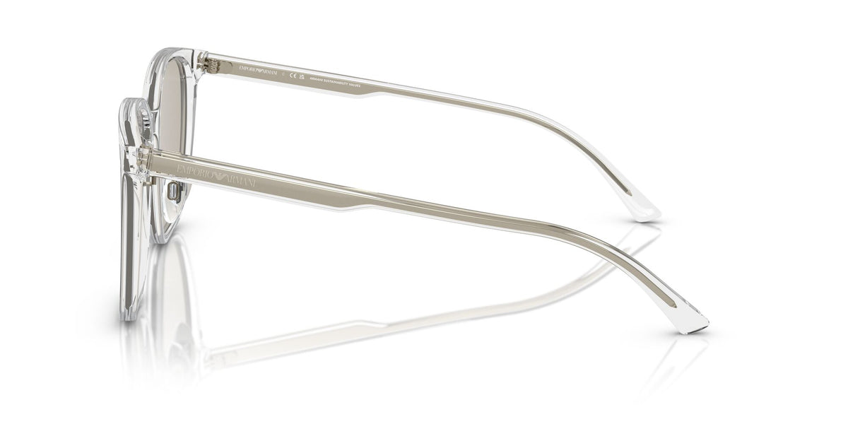 Emporio Armani  0EA4206D 5893/3 57 Shiny Crystal/ Light Brown 57 / Polyamide Bio / Acetate / Acetate