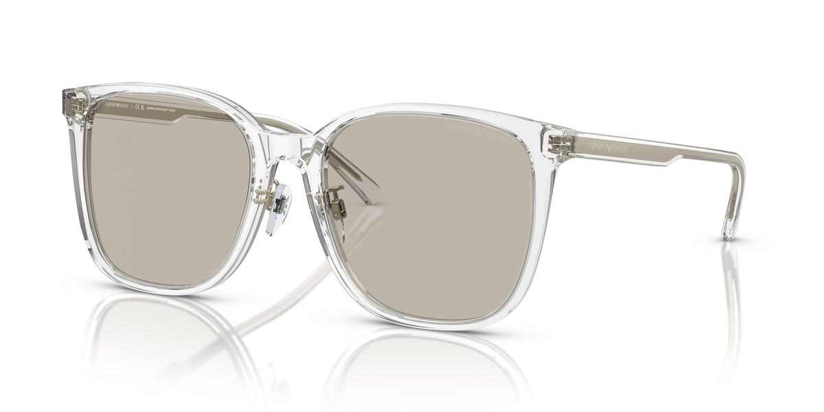 Emporio Armani  0EA4206D 5893/3 57 Shiny Crystal/ Light Brown 57 / Polyamide Bio / Acetate / Acetate