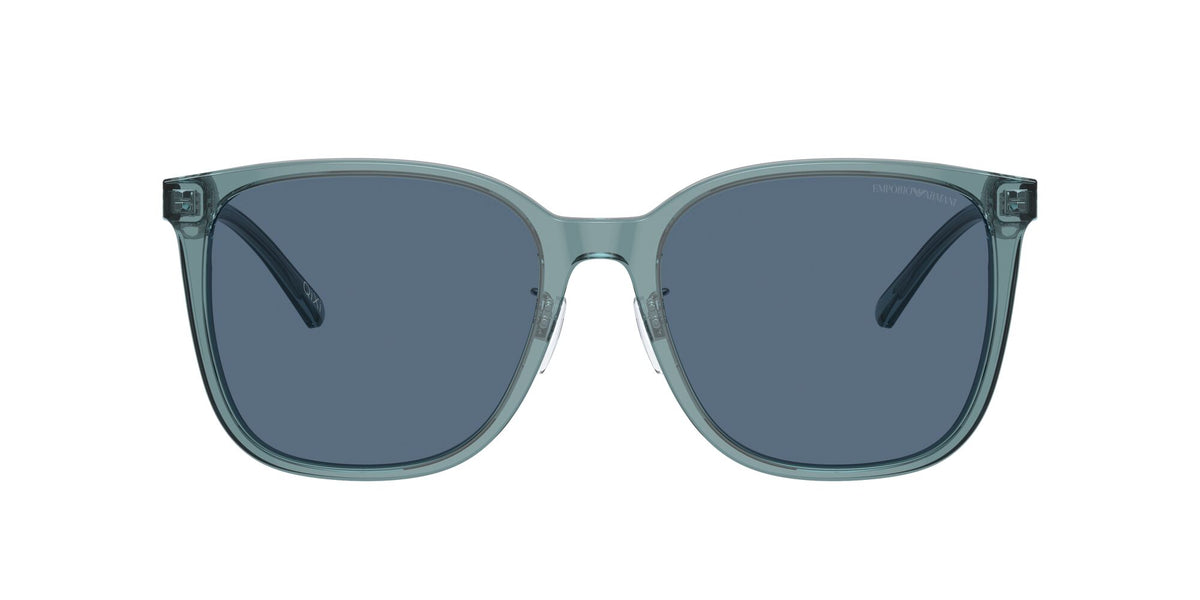 Emporio Armani  0EA4206D 593480 57 Shiny Transparent Blue/ Dark Blue 57 / Polyamide Bio / Acetate / Acetate
