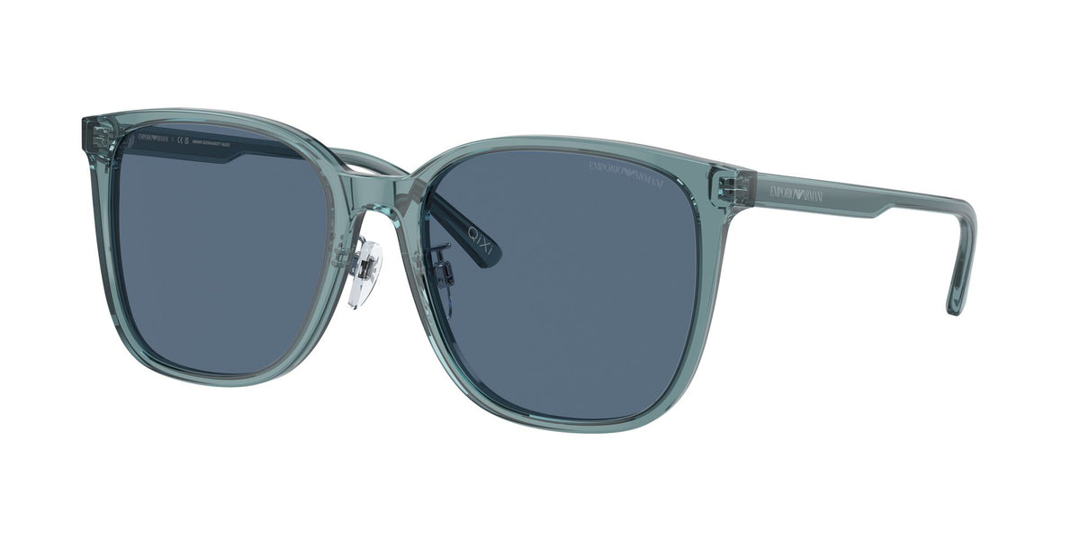 Emporio Armani  0EA4206D 593480 57 Shiny Transparent Blue/ Dark Blue 57 / Polyamide Bio / Acetate / Acetate