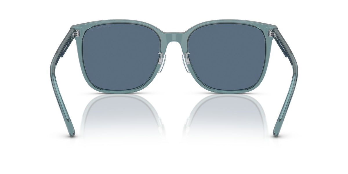 Emporio Armani  0EA4206D 593480 57 Shiny Transparent Blue/ Dark Blue 57 / Polyamide Bio / Acetate / Acetate
