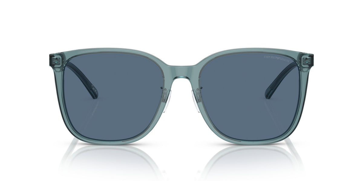 Emporio Armani  0EA4206D 593480 57 Shiny Transparent Blue/ Dark Blue 57 / Polyamide Bio / Acetate / Acetate