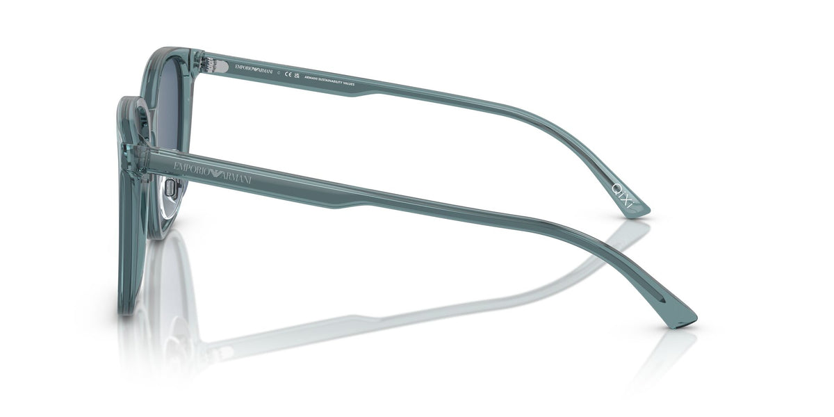 Emporio Armani  0EA4206D 593480 57 Shiny Transparent Blue/ Dark Blue 57 / Polyamide Bio / Acetate / Acetate