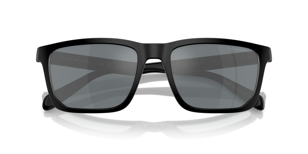 Emporio Armani 0EA4219F 50016G 58 Matte Black/ Grey Mirror Black