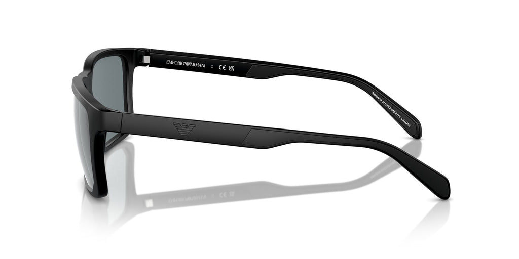 Emporio Armani 0EA4219F 50016G 58 Matte Black/ Grey Mirror Black