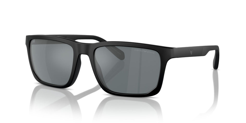 Emporio Armani 0EA4219F 50016G 58 Matte Black/ Grey Mirror Black