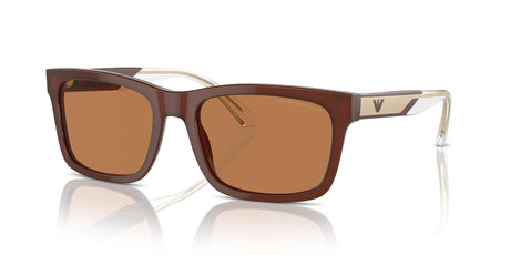 Emporio Armani 0EA4224 609573 57 Shiny Opaline Brown/ Brown