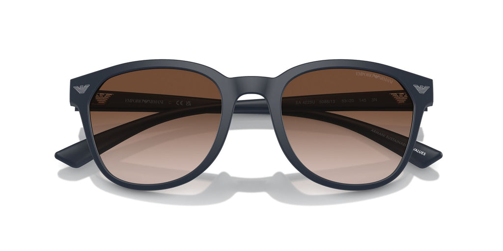 Emporio Armani 0EA4225U 508813 53 Matte Blue/ Gradient Brown