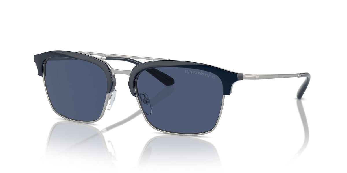 Emporio Armani 0EA4228 304580 55 Shiny Blue/Matte Silver/ Dark Blue