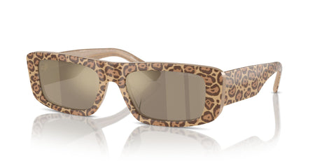 Emporio Armani 0EA4229U 61195A 55 Leopard/ Light Brown Mirror Gold