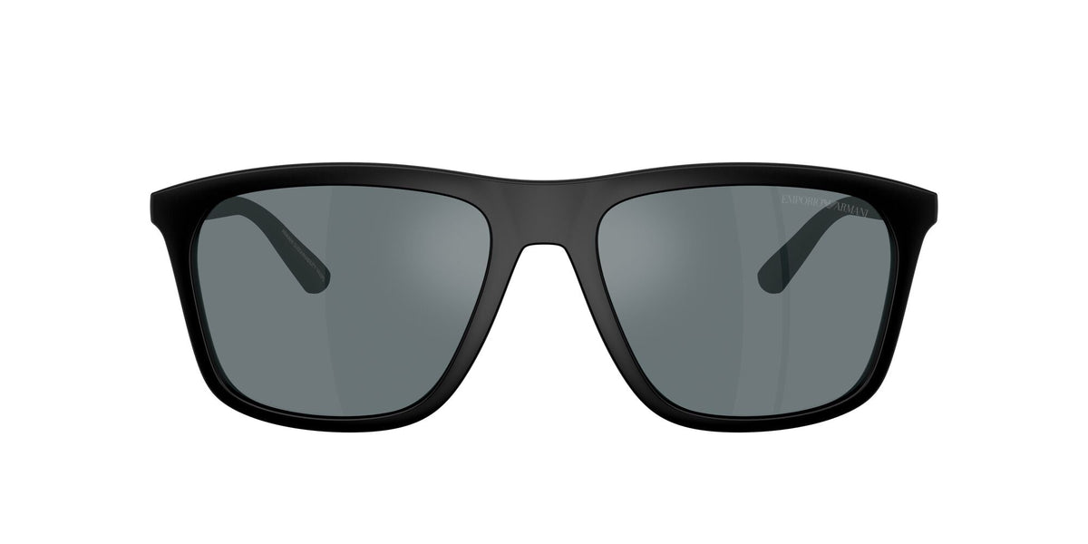 Emporio Armani  0EA4237F 50016G 57 Matte Black/ Grey Mirror Black - Blue Star Eyewear