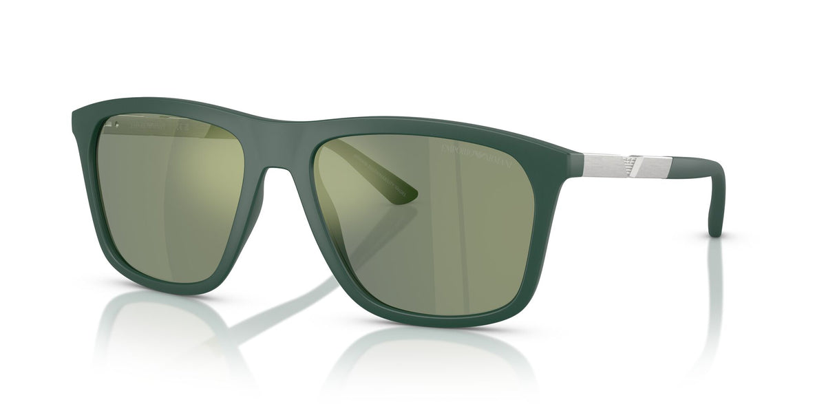 Emporio Armani  0EA4237 61906R 57 Matte Dark Green/ Green Mirror Green